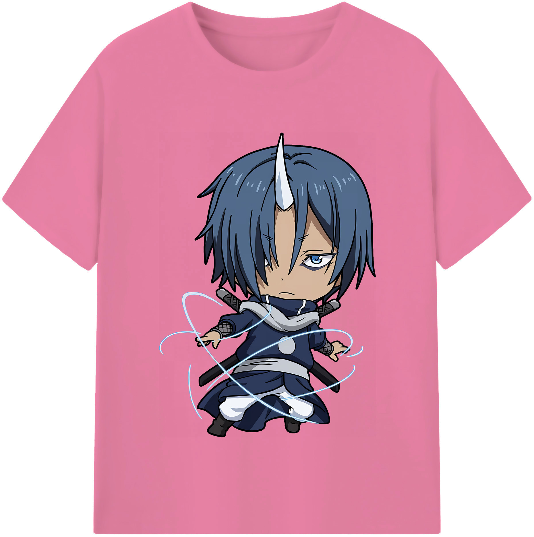 （画像用） 転スラ Regarding Reincarnated to Slime 綿100％半袖Tシャツ（フロントプリント）